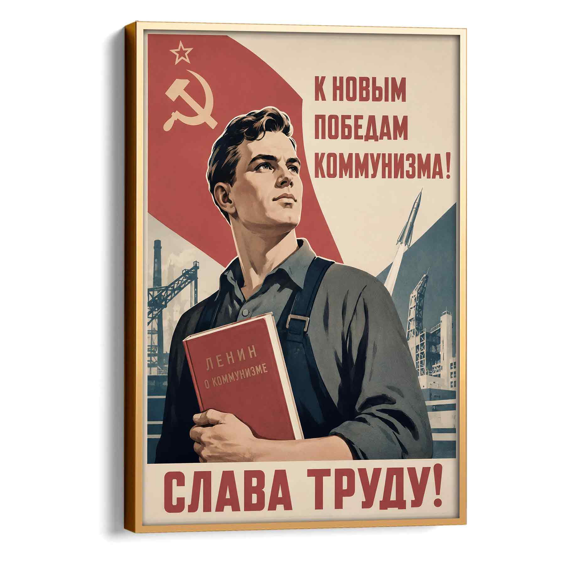 Juliste propaganda Neuvostoliitto LÖ 40×55 50×70-4aa