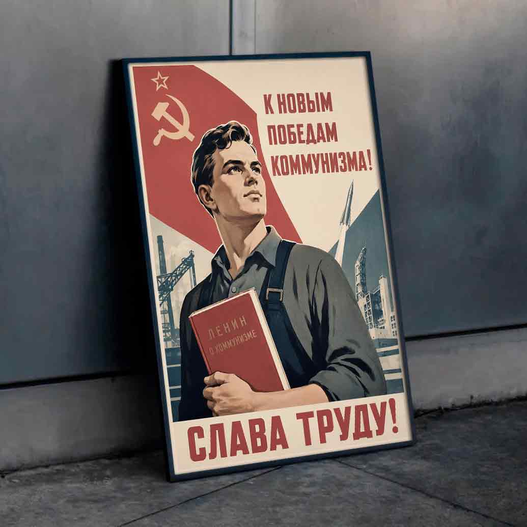 Juliste propaganda Neuvostoliitto LÖ 40×55 50×70-4aaa