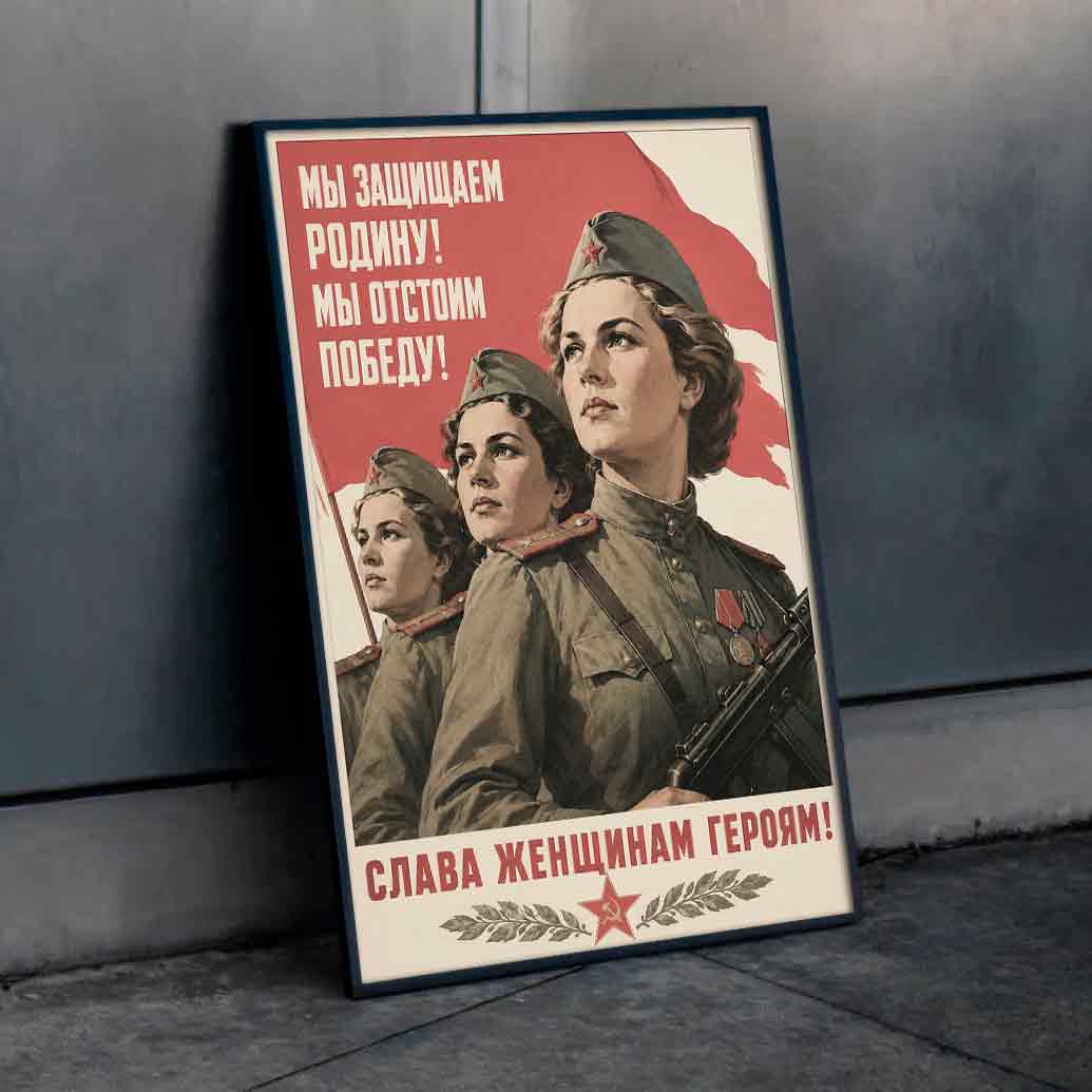 Juliste propaganda Neuvostoliitto LÖ 40×55 50×70-8aaa