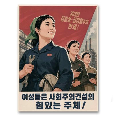 Juliste Propagandaa Pohjois-Koreasta 2