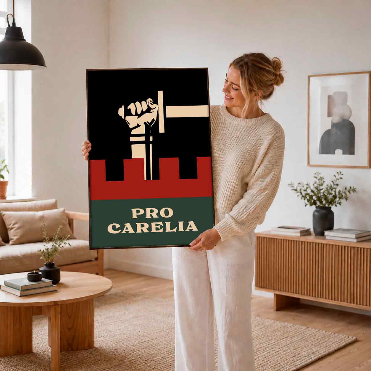 Juliste propaganda karjalan puolesta Akateeminen Karjalaseura Toivo Vikstedt 1921 50×70-1aaa