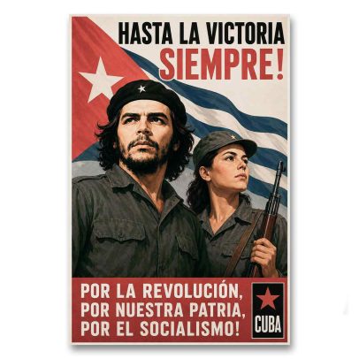 Juliste Propagandaa Kuubasta - Por la revolución