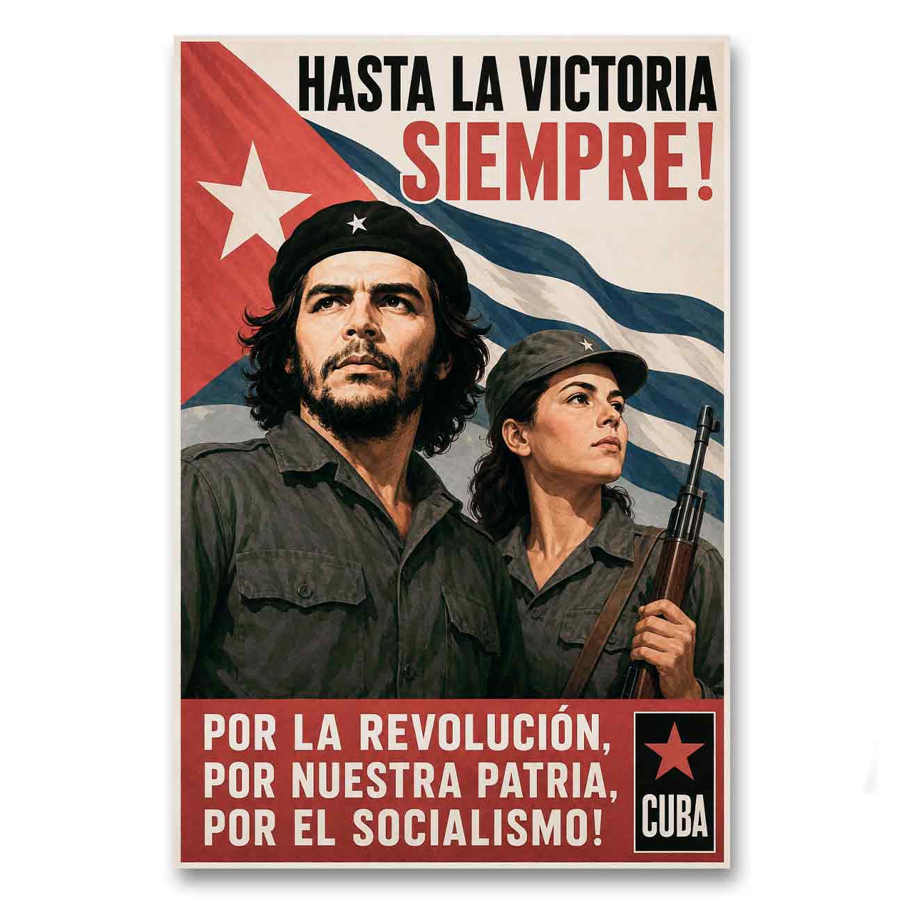 Juliste Propagandaa Kuubasta – Por la revolución
