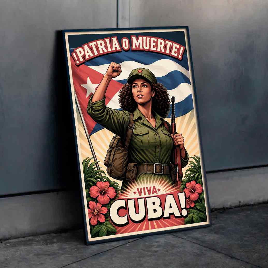 Juliste propaganda kuuba c LÖ 40×60 50×75-2aa