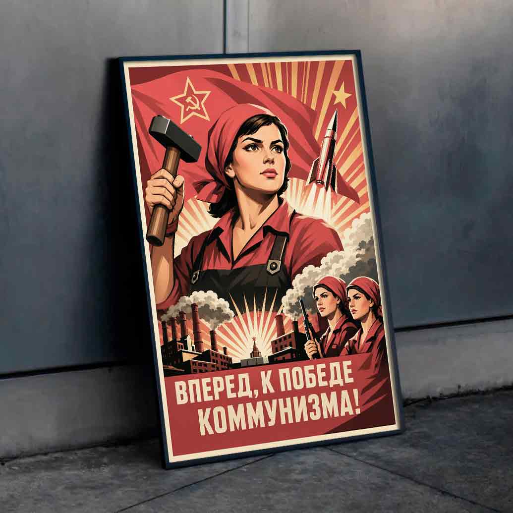 Juliste propaganda neuvostoliitto a LÖ 40×60 50×75-1aa