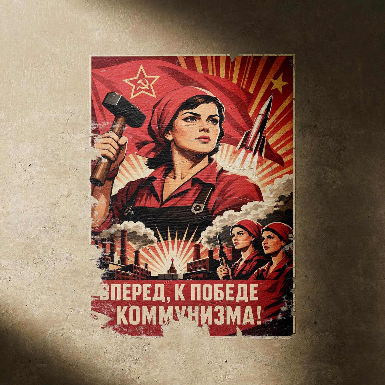 Juliste propaganda neuvostoliitto a LÖ 40×60 50×75-1aaa