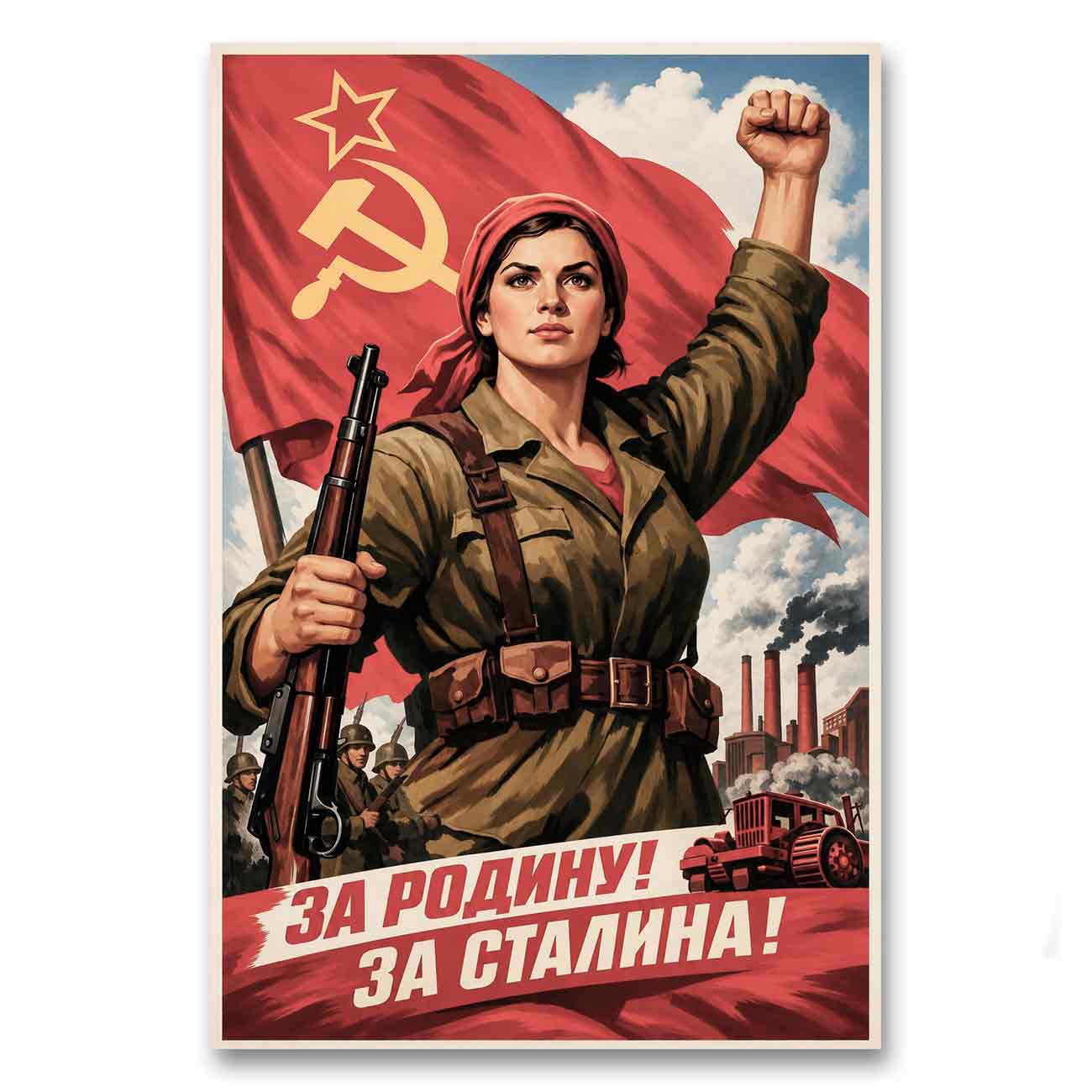 Juliste propaganda neuvostoliitto a LÖ 40×60 50×75-3a