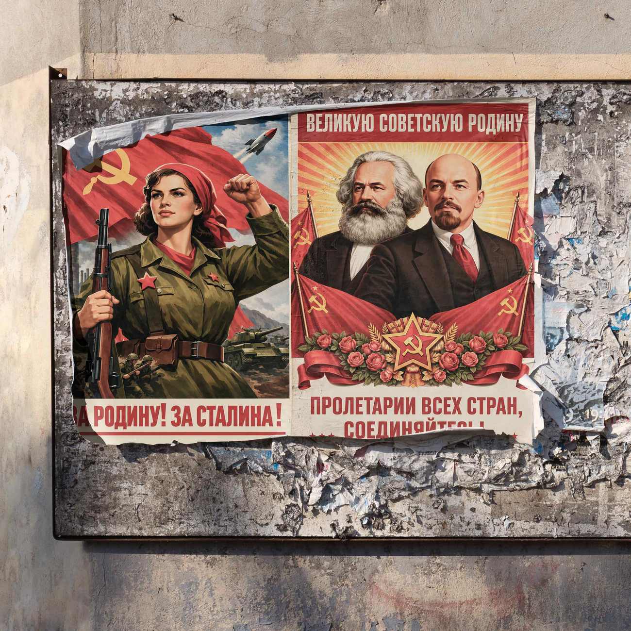 Juliste propaganda neuvostoliitto a LÖ 40×60 50×75-4aaa