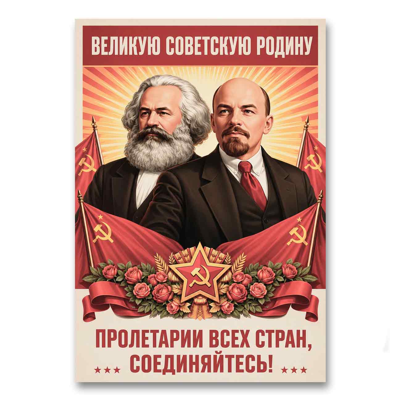 Juliste propaganda neuvostoliitto a LÖ 40×60 50×75-5a