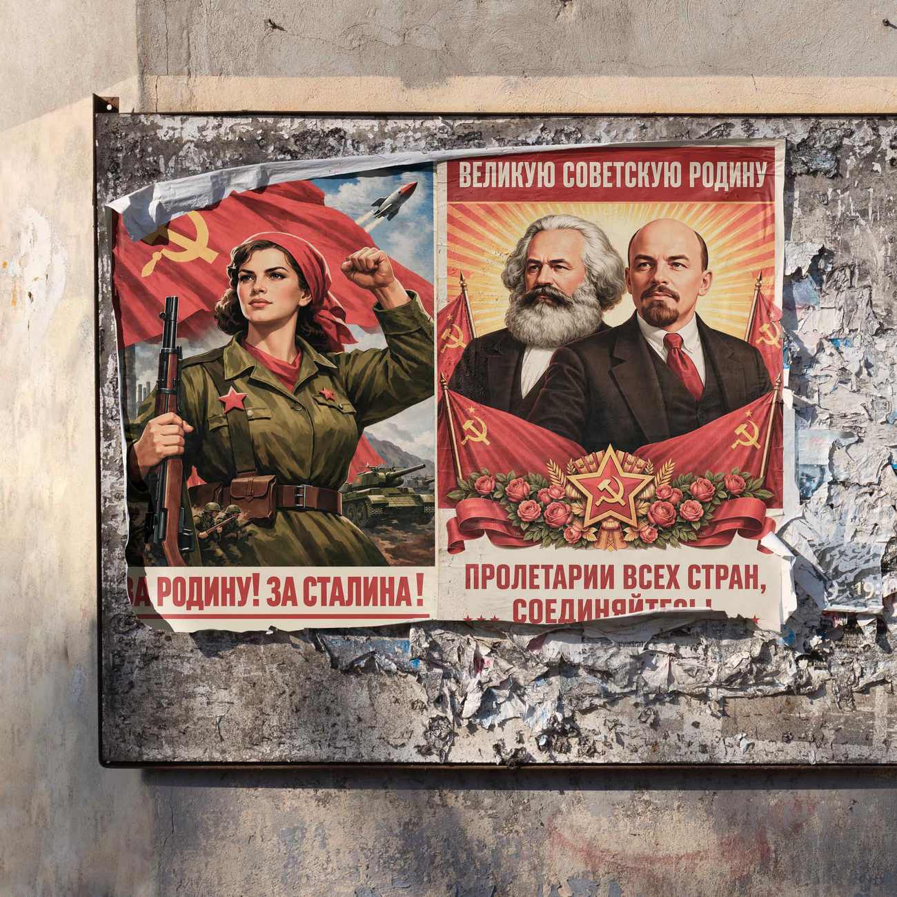 Juliste propaganda neuvostoliitto a LÖ 40×60 50×75-5aaa