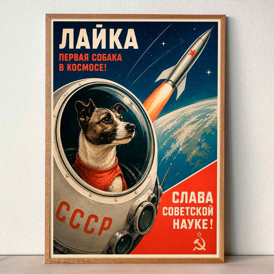 Juliste propaganda neuvostoliitto avaruus LÖ 40×55 50×70-6aaaa