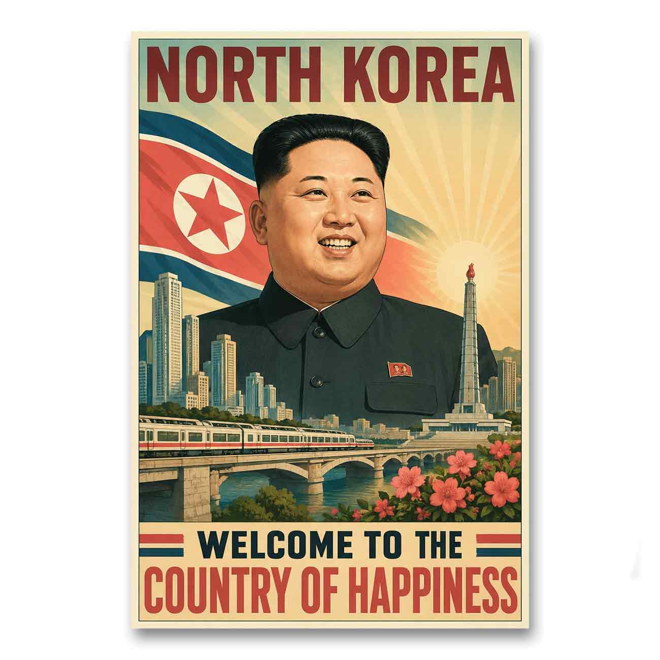 Juliste propaganda pohjois korea a LÖ 40×60 50×75-6a