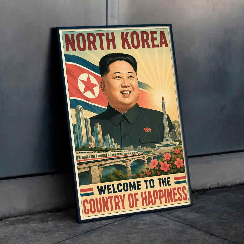 Juliste propaganda pohjois korea a LÖ 40×60 50×75-6aa