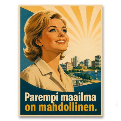 Juliste Parempi maailma on mahdollinen