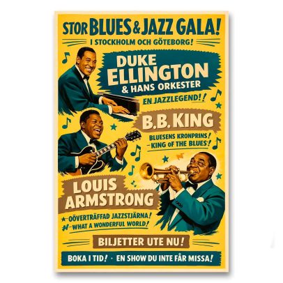 Juliste Stor Blues & Jazz Gala