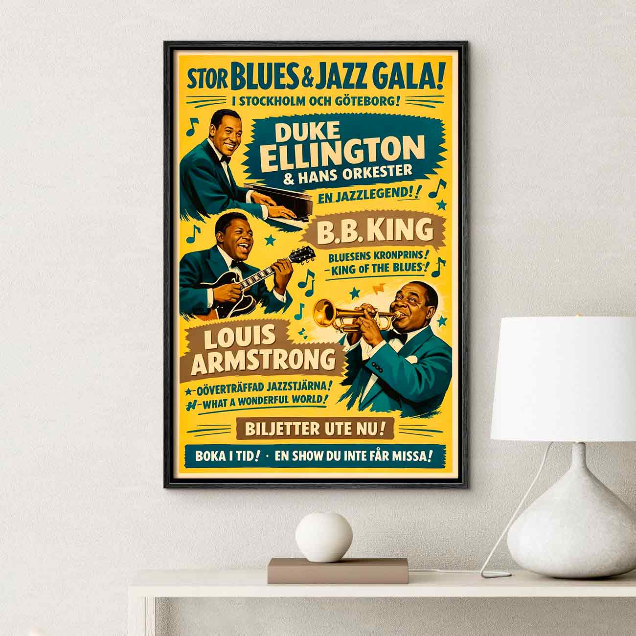 Juliste vintage musiikki blues jazz 1 LÖ 50×75 70×105-2aaaaaa