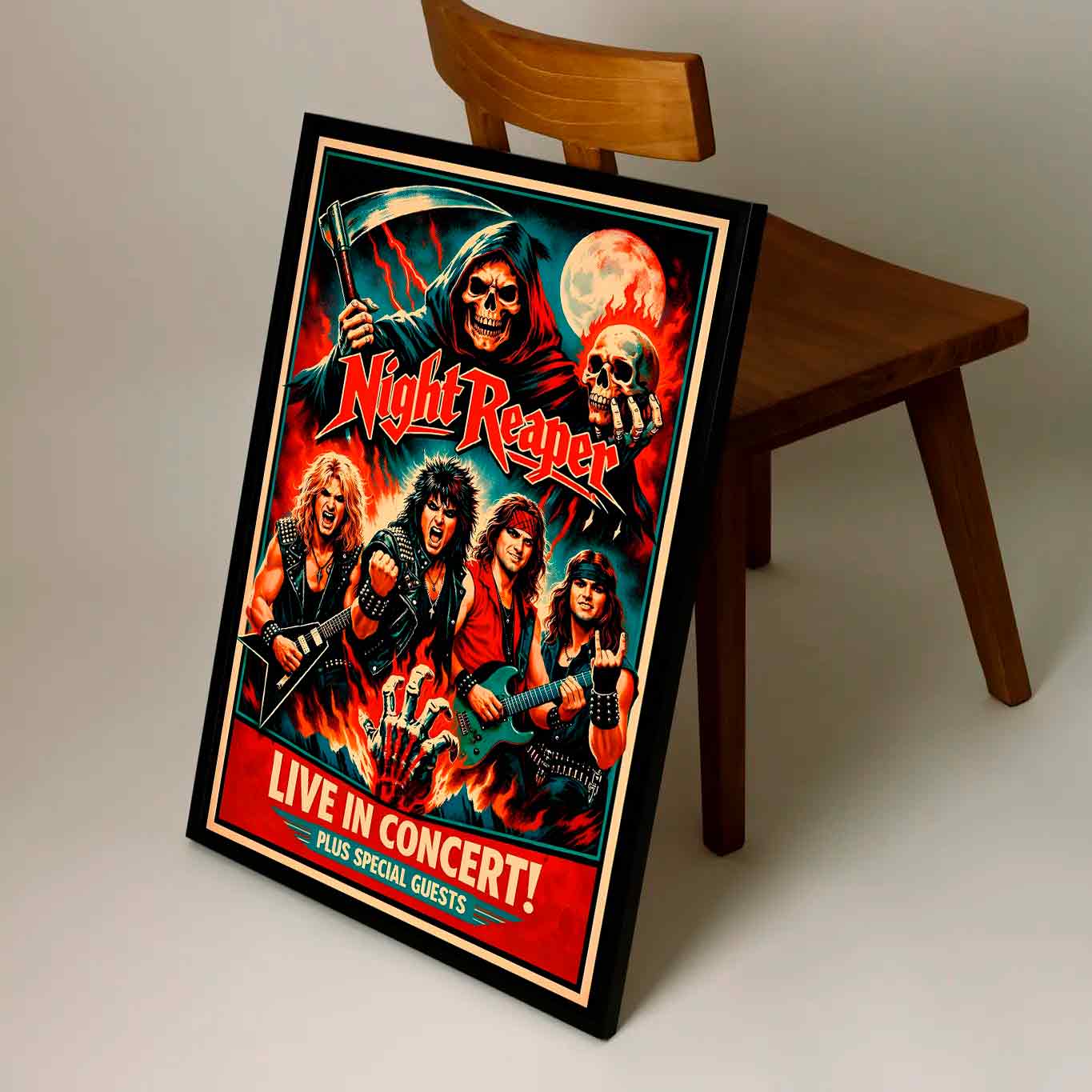 Juliste vintage musiikki rock 1980s 1 LÖ 50×75 70×105-2aaa