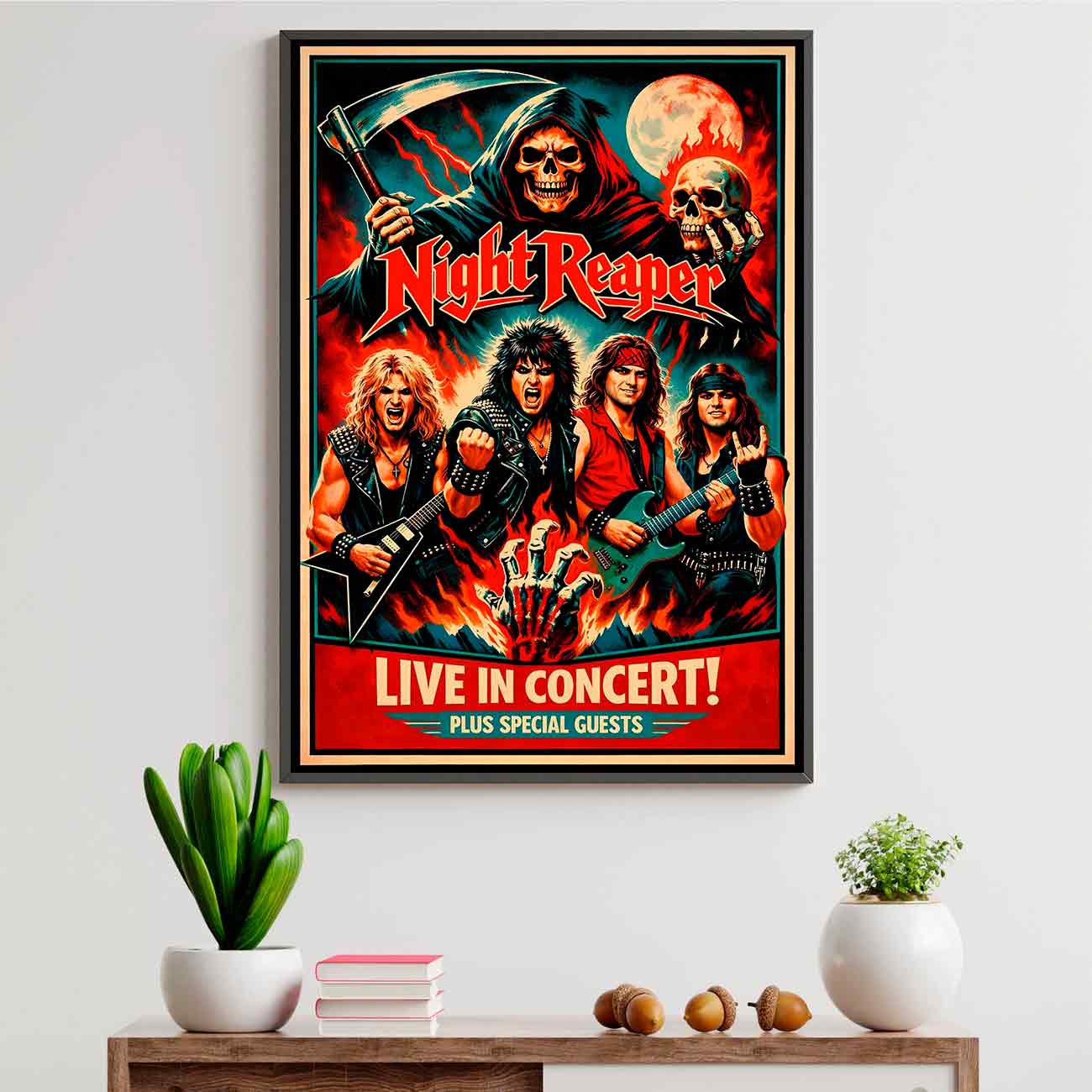 Juliste vintage musiikki rock 1980s 1 LÖ 50×75 70×105-2aaaa
