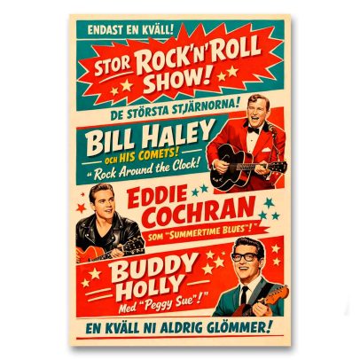 Juliste Stor Rock´n´Roll Show