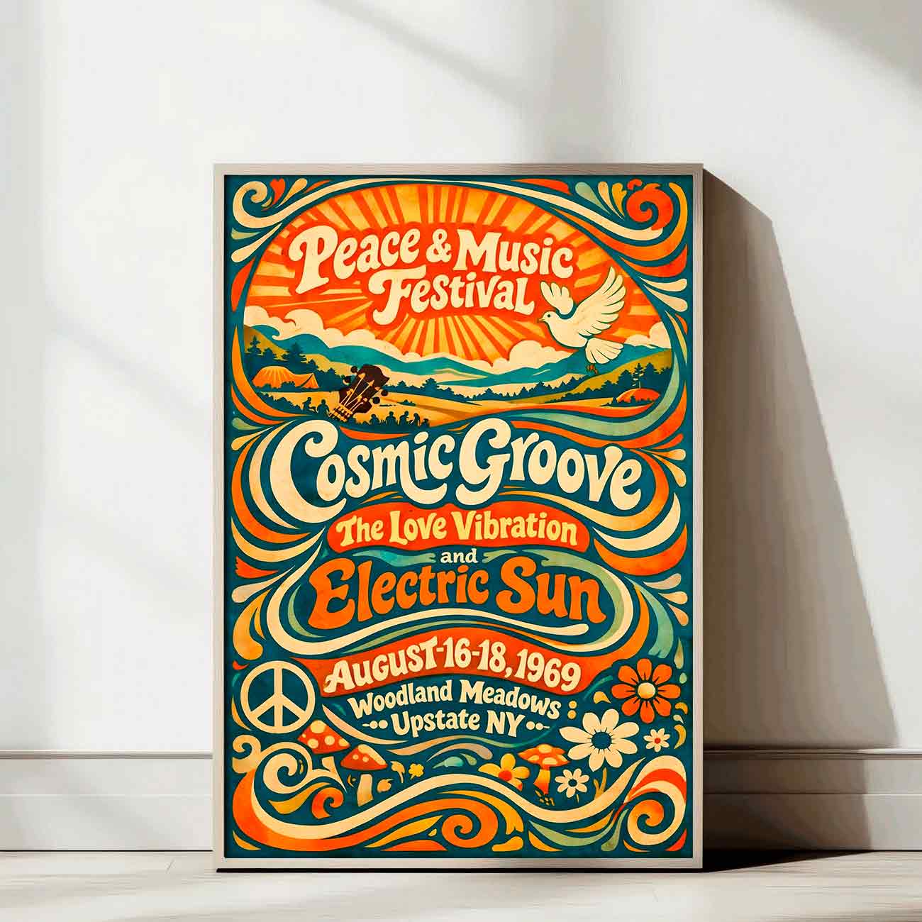 Retrojuliste Psychedelic Rock Concert LÖ 50×75 70×105-4aaaa