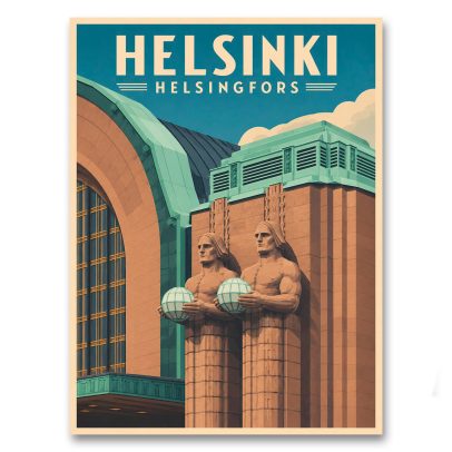 Juliste Helsinki rautatieasema