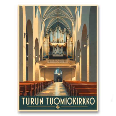 Juliste Turun tuomiokirkko