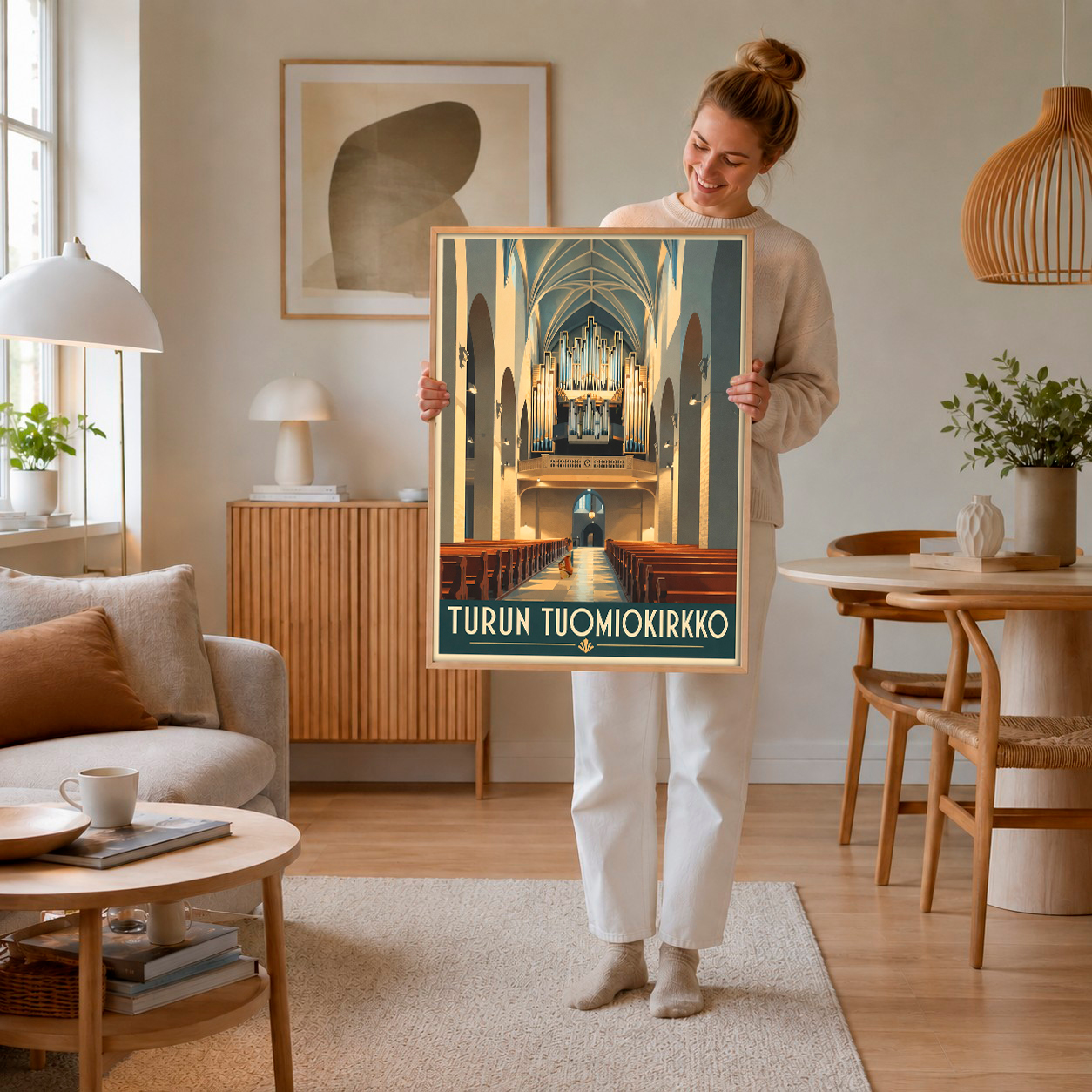 Turun tuomiokirkon matkailujuliste LÖ 50x70aa