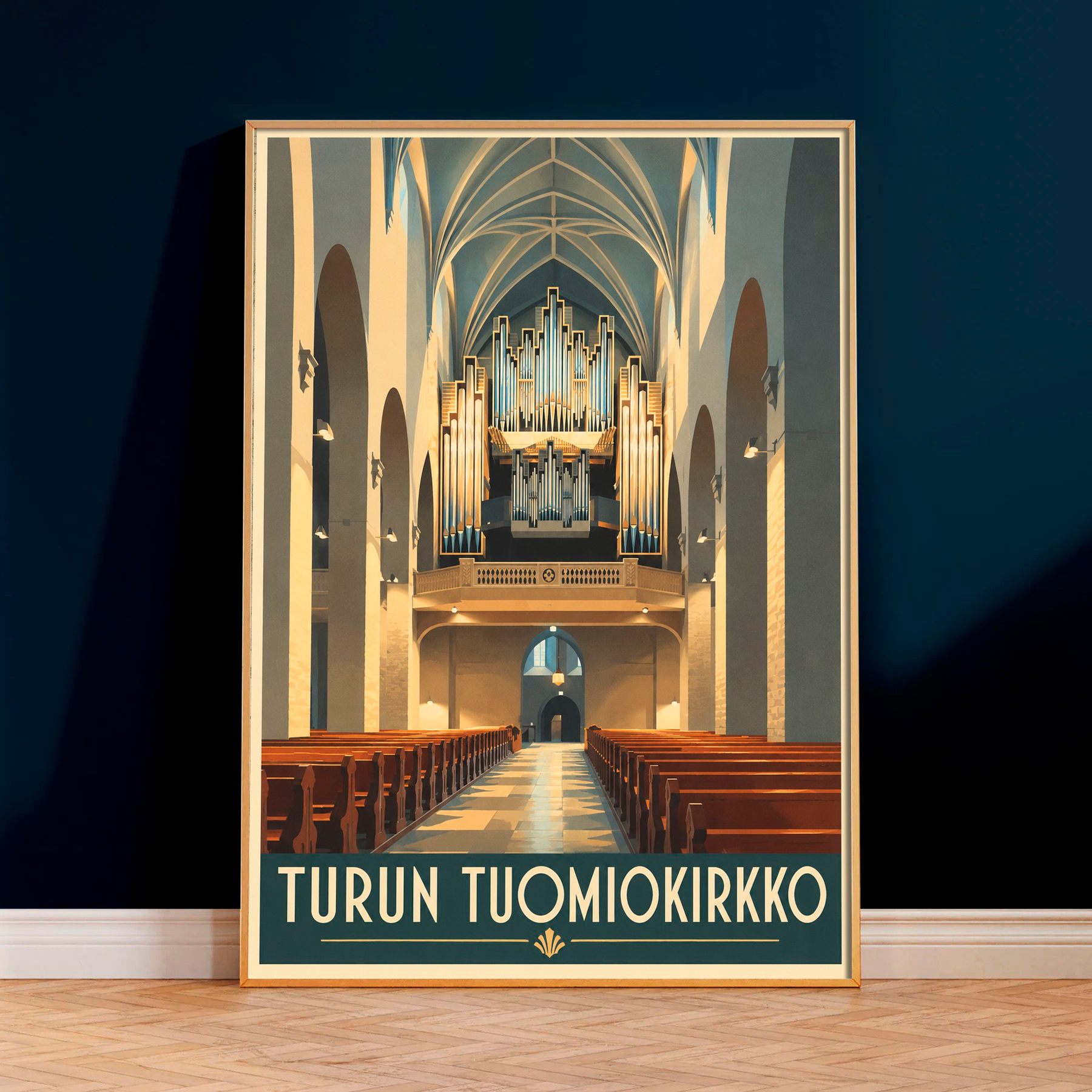 Turun tuomiokirkon matkailujuliste LÖ 50x70aaaa